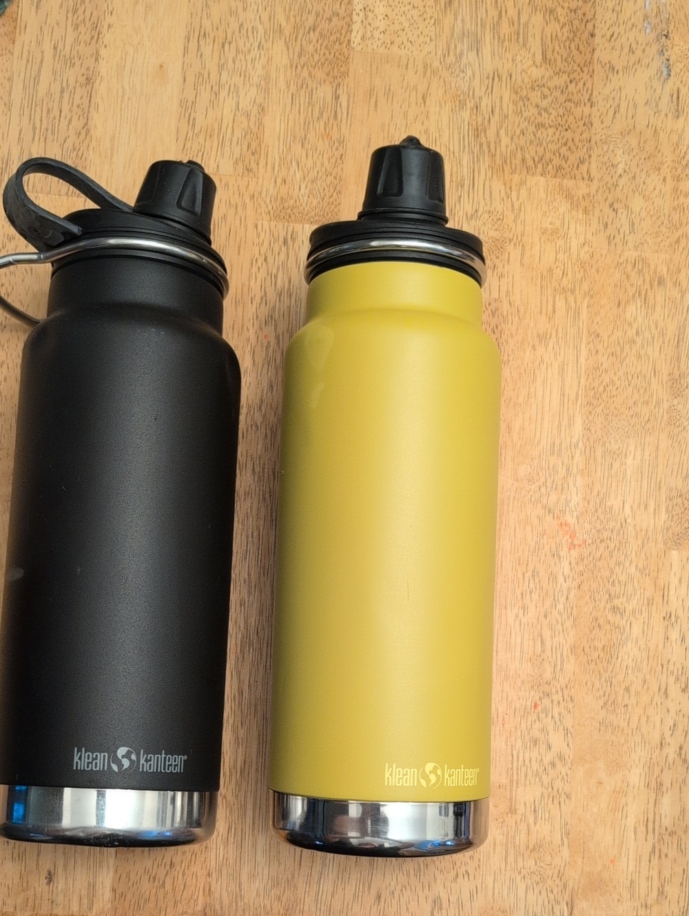 Klean Kanteen Insulated Water Bottle Duo — Black & Dark Yellow Reusable